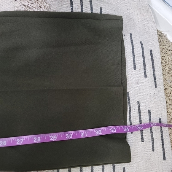 MARARGET M. ORANGE LABEL OLIVE GREEN WIDE LEG PANTS, SZ 2 - Picture 11 of 13